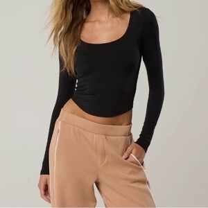 OFFLINE By Aerie Real Me Long Sleeve Scoop T-Shirt